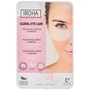 Iroha Nature Patchs mondiaux pour le soin des yeux à base de niacinamide