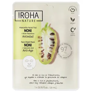 Comparateur de prix : Masque visage anti-âge Noni & Acide hyaluronique Natural Extract Iroha Nature
