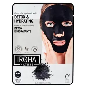Nettoyant visage Detox Charcoal Black Iroha pas cher