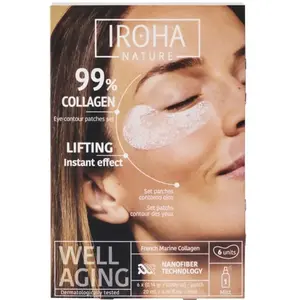 Iroha Patchs pour les yeux à 99 % de collagène, 6 unités pas cher