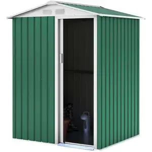 Abri de Jardin Métallique - GARDIUN - Milton - Porte Coulissante - Ver... pas cher