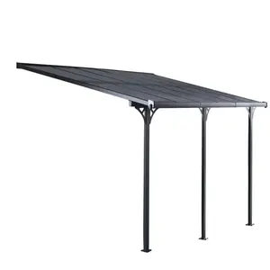 Pergola Gardiun Elliot - 11 m² 435x254x220/260 cm Aluminium et Polycar... pas cher
