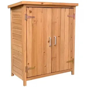 Comparateur de prix : Armoire de Jardin Rangement Gardiun Abby 40x75x90 cm en Bois