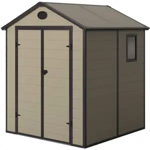 Abri de Jardin en Résine Gardiun Isabella 3,57 m² 190x188x225 cm Écru/... pas cher