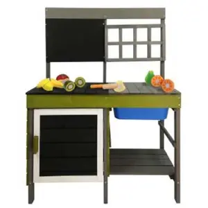 Cuisine Outdoor Toys Irene - 33x78x98 cm en Bois pour Enfants pas cher