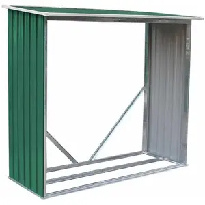 Abri de Jardin à bûches en Métal Gardiun Holman - Vert - 1,37 m²