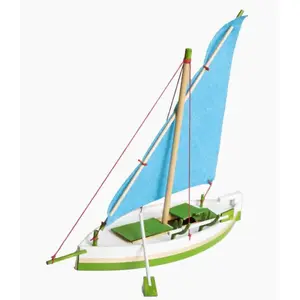 Artymon Maquette bateau en bois : Voilier monocoque Llaud Mallorquin Palma