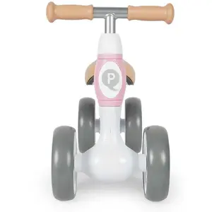Comparateur de prix : Porteur Qplay Hopps 4 Roues 50x23x40 Cm Rose - Devessport - Siège Rembourré - Roues En Caoutchouc