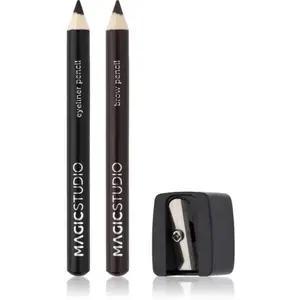 Magic Studio Eyeliner Brow Pack Pencil And Sharpener L 3uts pas cher
