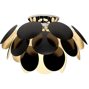 MARSET Discocó plafonnier Ø 68 cm noir/doréVendu parluminaire