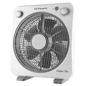 Comparateur de prix : Orbegozo Ventilateur BF 0138 40W 3 Vitesses 6 Lames Minuterie de 60 Minutes Blanc