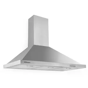 Comparateur de prix : Orbegozo Hotte Decorative Murale DS 48190 B IN 190W 630m³/h Pyramide Conception Acier Inoxydable Gris