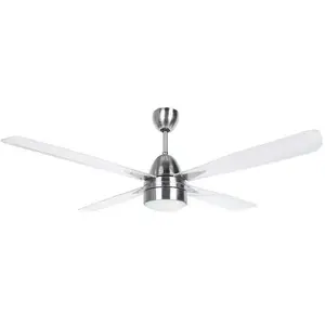 Orbegozo Plafond Inox Avec Lumière Et Ventilateur Avec Télécommande