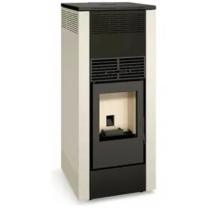 Ferlux - Poêle à granulés (Pellets) mara 8kW Blanc perlé pas cher