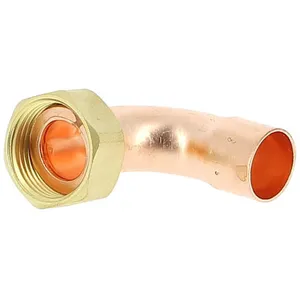 Douille cuivre coudé avec écrou à souder - F 3/4' - Ø 18 mm - HecapoVendu paramazon
