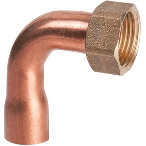 Douille cuivre coudé avec écrou à souder - F 3/4' - Ø 20 mm - HecapoVendu paramazon