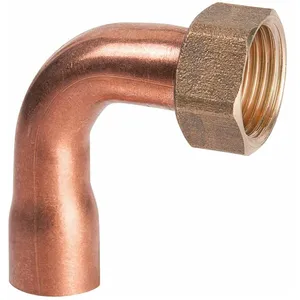 Douille cuivre coudé avec écrou à souder - F 3/8' - Ø 12 mm - HecapoVendu paramazon