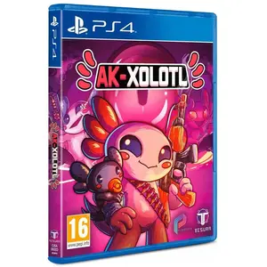 Comparateur de prix : JUST FOR GAMES Jeux PS4 - AK-XOLOTL - Roguelite de tir en vue de dessus avec des axolotls qui manient l'AK