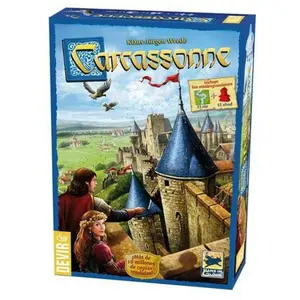 Comparateur de prix : Jeu de société - Carcassonne - DEVIR - Mixte - 2 joueurs ou plus - Bleu - 35 min
