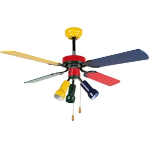 Comparateur de prix : Orbegozo CC 09105 C Ventilateur de plafond avec lumière, 4 pales Multicolore, Ø 105 cm, puissance de 50 W et 3 vitesses - 12198