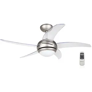 Comparateur de prix : Orbegozo  CP 54132-Ventilateur de plafond 112 cm couleur gris et transparent - 14166