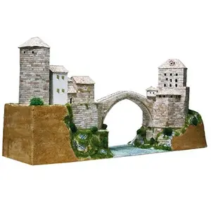 Aedes Maquette en céramique : Pont Stari Most, Mostar, Bosnie-Herzégovine