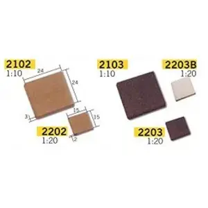 Comparateur de prix : Aedes 150 carreaux rouges 15x15x2mm : 1/20 - Accessoires maquettes céramique