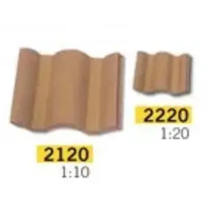 Tuile Imbriquée Rouge 30 X 30 X 10 Mm - 100 Pièces 1/10 Aedes pas cher