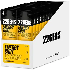 Comparateur de prix : Gel énergétique 226ERS Energy Shot Xtreme Caféine saveur banane 60 ml (24 sticks)