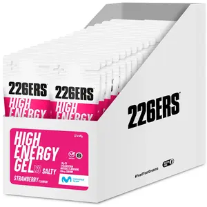 226ers Boîte De Gels énergétiques High Fraise Salé 45g 32 Unités One S...Vendu parbikeinn