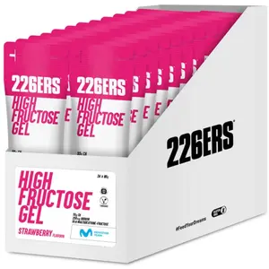 226ers Boîte De Gels énergétiques High Fructose Fraise 44g 32 Unités O...Vendu parbikeinn