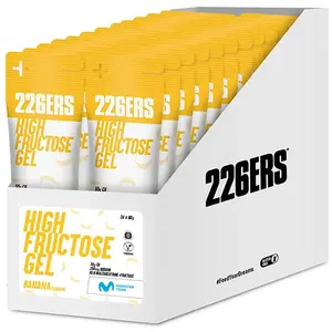 226ers Boîte De Gels énergétiques High Fructose Banane 80g 24 Unités