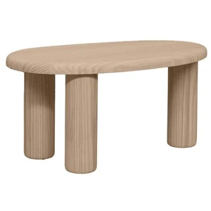 Naan Furniture Petite table basse en pin massif naturel 61,6 cm Non verni pas cher