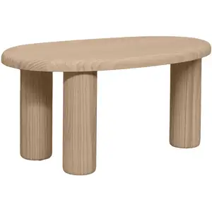 Naan Furniture Petite table basse en pin massif naturel 61,6 cm Verni pas cher