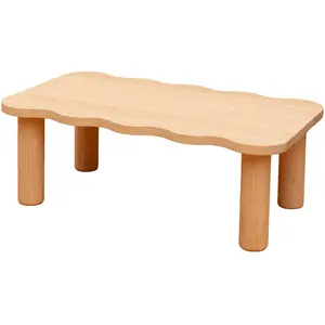 Naan Furniture Table basse en pin massif naturel 100 cm Verni pas cher