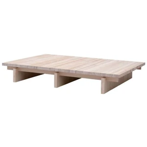 Naan Furniture Table basse rectangulaire en pin naturel 135,2 cm Non verni pas cher
