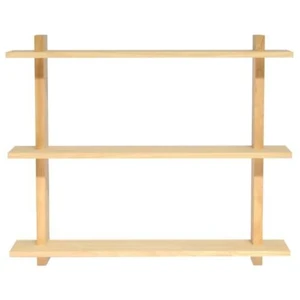 Naan Furniture Triple étagère murale en bois de pin naturel 90 cm pas cher