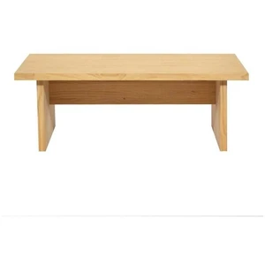Naan Furniture Table basse rectangulaire en bois massif naturel 100 x 35 x 60 cm BINIBECA pas cher