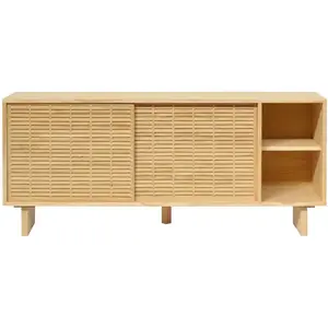 Naan Furniture Buffet en bois massif naturel - deux étagères - 150 cm pas cher