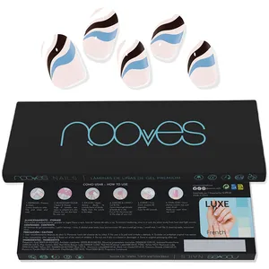 Comparateur de prix : Nooves Premium Glam Feuille Ongles Flowing Stream 20uts
