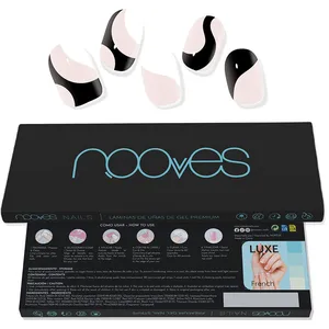Comparateur de prix : Nooves Feuilles À Ongles Gel Premium Glam #vache blanche