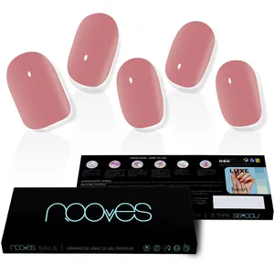 Comparateur de prix : Nooves Dusty Rose Premium Glam Feuille Ongles Cat Eye 20uts