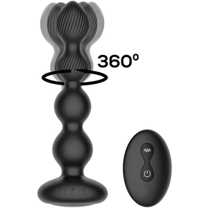Chapelet anal rotatif et vibrant MOUVE 15 x 3.5cm 