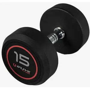 Olive Haltère Rubber Pro-style 15kg