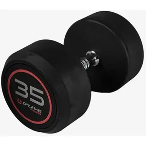 Olive Haltère Rubber Pro-style 35kg pas cher