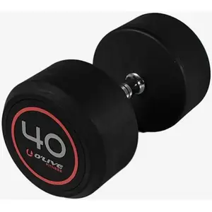 Olive Haltère Rubber Pro-style 40kg pas cher