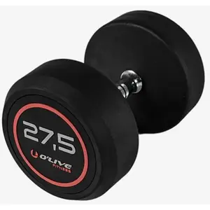 Olive Haltère Rubber Pro-style 27.5kg pas cher