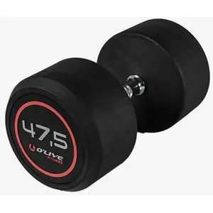Olive Haltère Rubber Pro-style 47.5kg pas cher