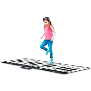 DEQUBE XL Couverture Musicale de Piano pour Le Sol, 917D00036, Noir/Blanc, 180 x 73 cmVendu parkidinn