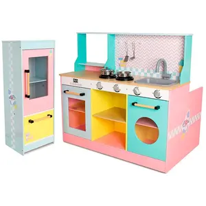 DEQUBE - Cuisine jouet en bois, multicolore, grande (913D00015)Vendu paramazon